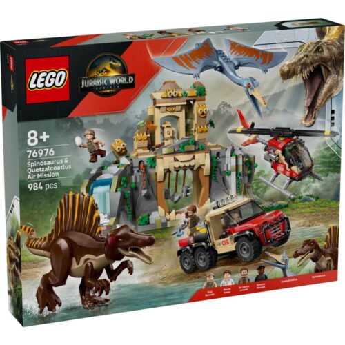 LEGO 76976 Jurassic World Spinosaur and Quetzalcoatlus air mission