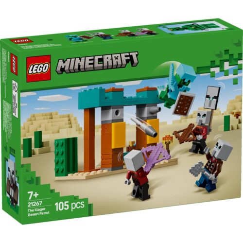 LEGO 21267 Minecraft The Ilagers in the desert