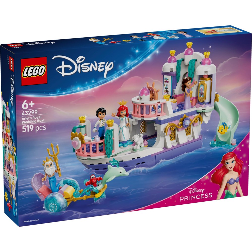 LEGO 43299 Disney Princess Ariel's Royal Wedding Boat