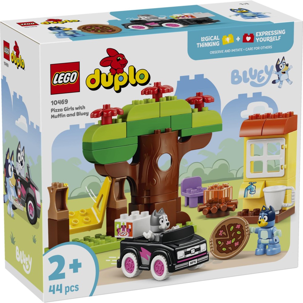 LEGO10469 DUPLO Bluey Pizzameisjes Met Muffin En Bluey