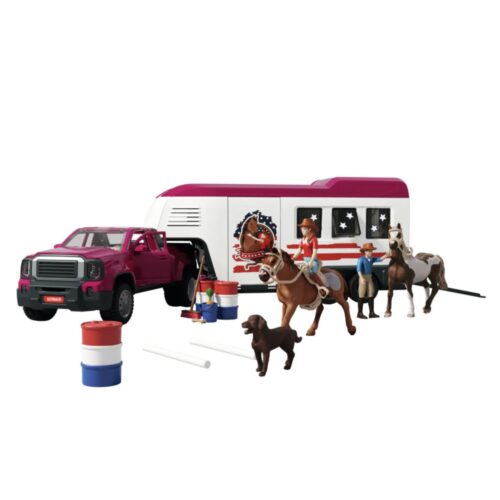 Schleich 42705 Dually Truck With Big Horse Trailer