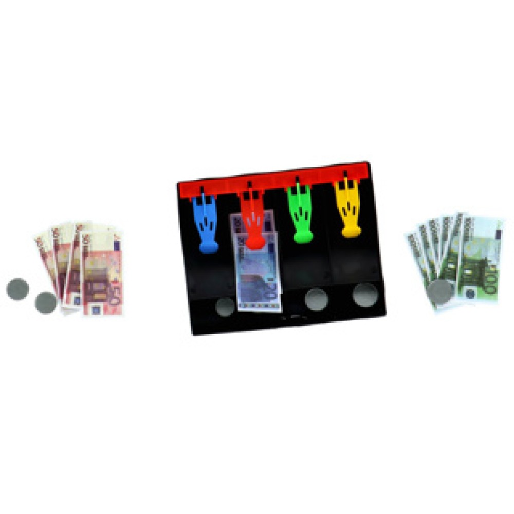 Speelgeld deluxe set munten & biljetten Euro's en Dollars assorti (assortiment – willekeurige uitvoering)