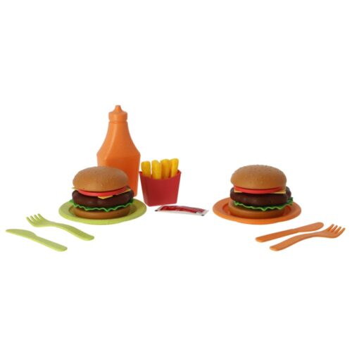 Jipy bioplastic hamburger speelset 25 delig