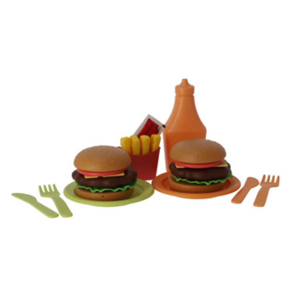 Jipy bioplastic hamburger speelset 25 delig