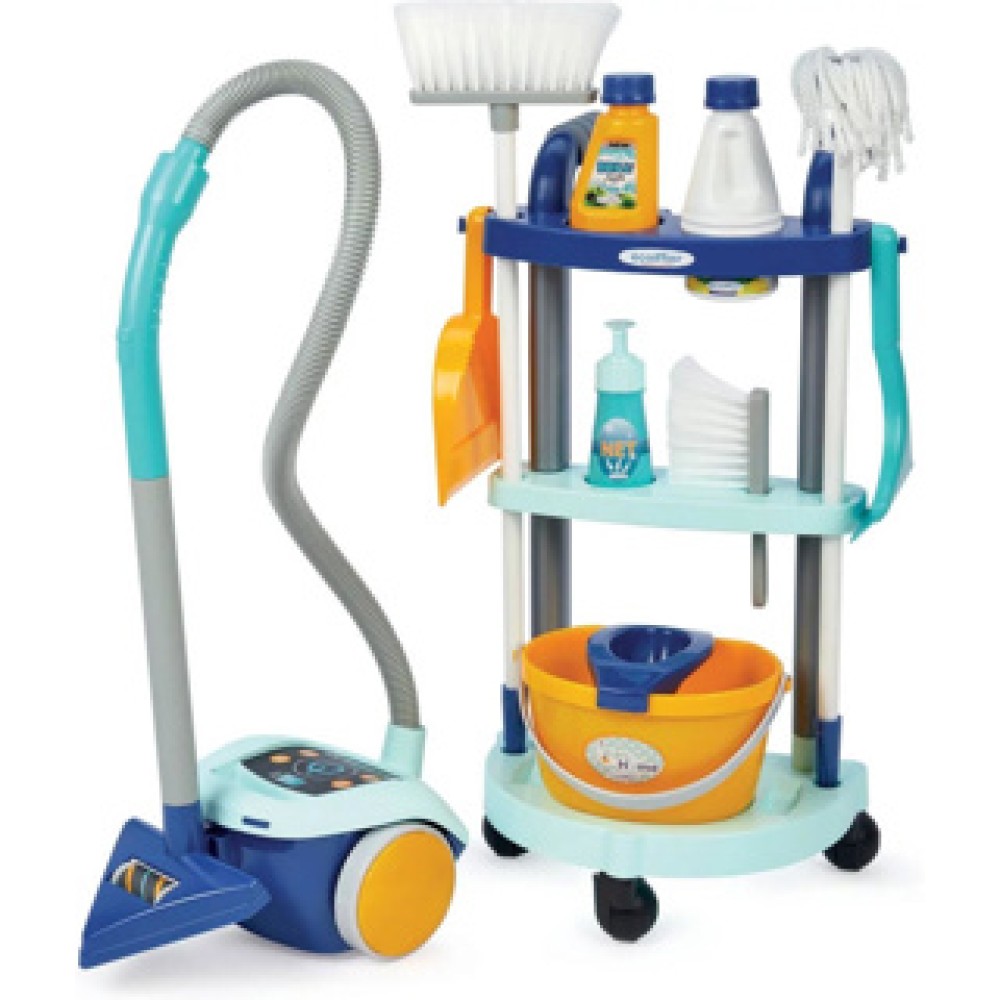 Schoonmaak trolley en stofzuiger