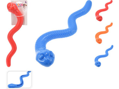 Dog Toy Snake Tpr 41x6