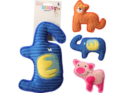 Dog toy plush 3ass