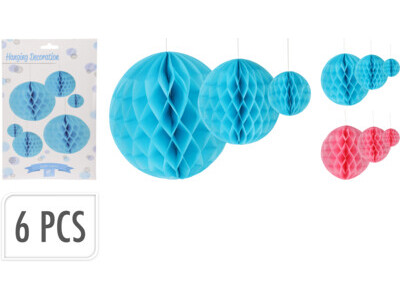 Honingraat hangdeco papier set