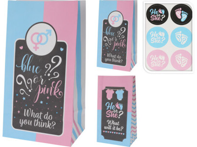 Geschenktas boy or girl 12sts