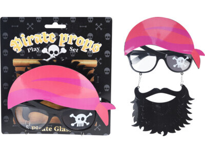 Party glasses pirate with beard