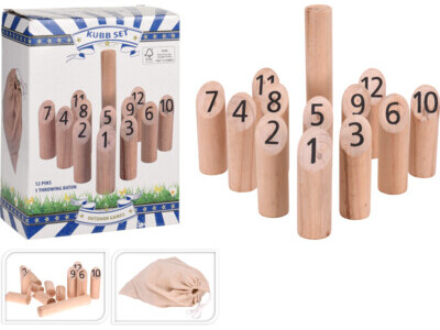Kubb nummerspel set van 13