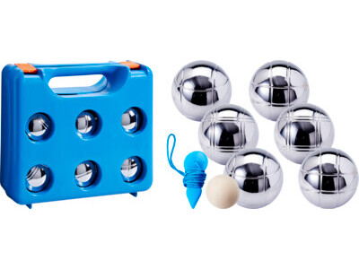 Jeu de boules set met 6 ballen