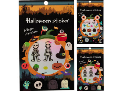 Stickers halloween 6 pages 2as