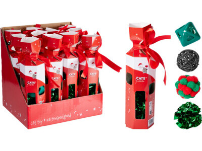 Kattenspeelgoed kerst set 5sts