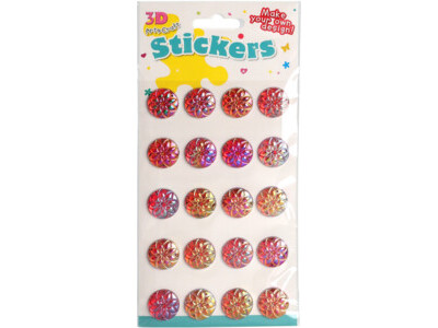 Stickers 20 sts, bloemen desig
