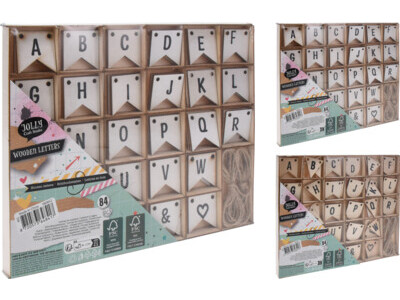 Letters wood 84dk