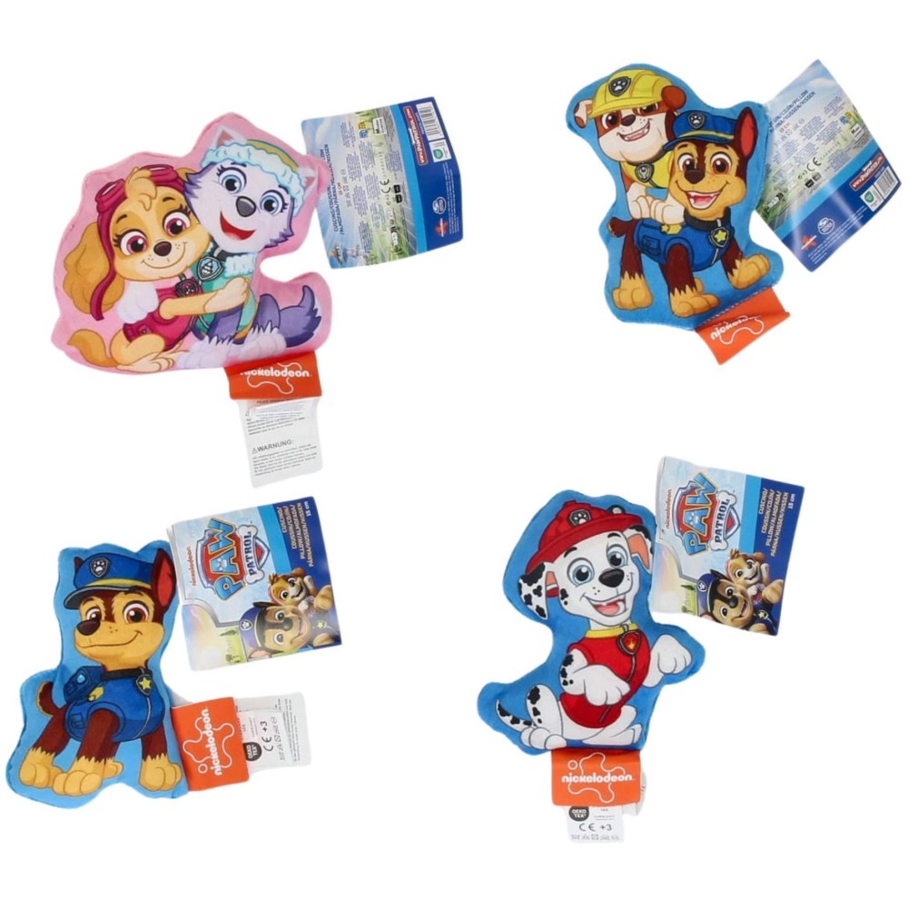 Paw Patrol mini kussen 15cm asst (assortiment – willekeurige uitvoering)