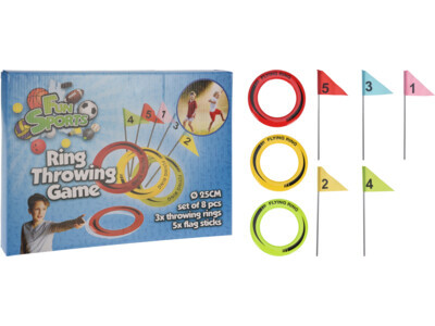 Throwing rings 3pcs d25cm 5flag