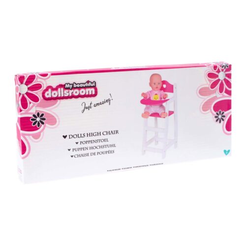 Poppenmeubel Poppenstoel Wit 22 X 27 X 53 Cm My Beautiful Dolls Room