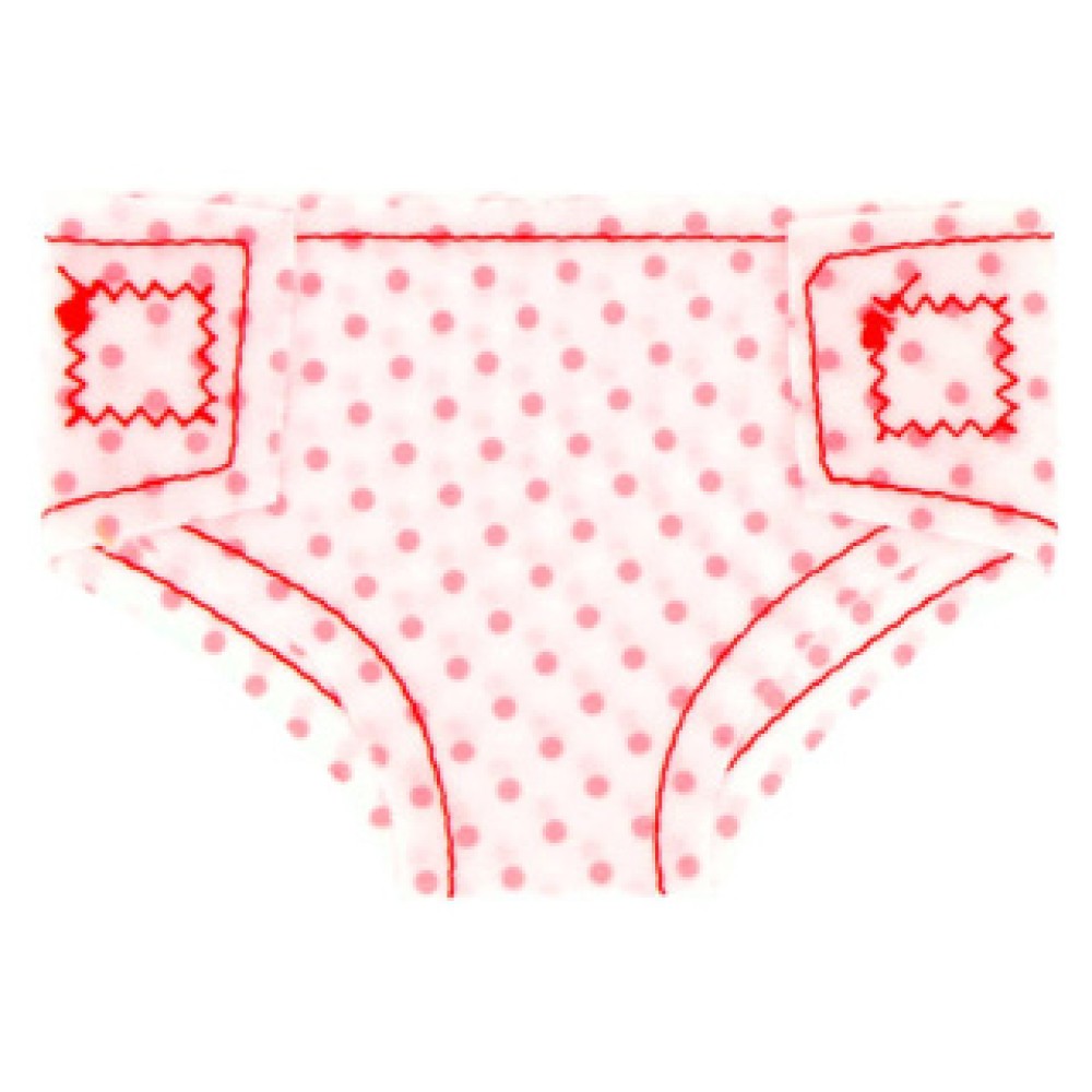 My beautiful dollsroom Doll diapers Fabric On Map 2 Pieces