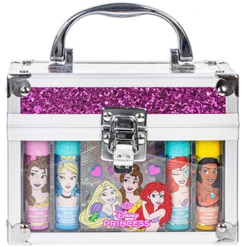 Disney Princess makeup case with 4 lip balm