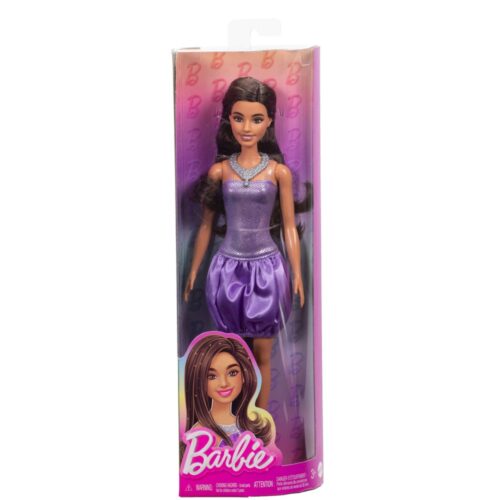 Barbie fashionista pop violet dress