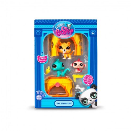 Littlest pet shop playset themed jungle 3-pack