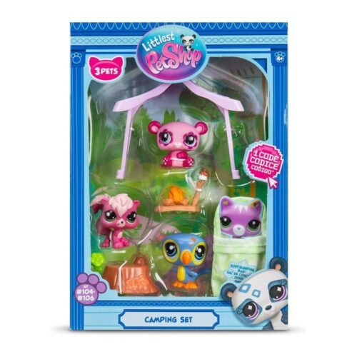 Littlest pet shop playset camping 3-pack