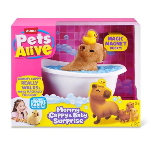 ZURU Pets alive mommy capybara & baby surprise