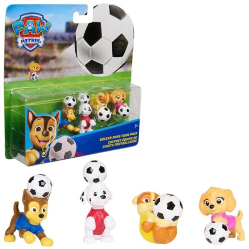 Paw Patrol Pup Squad Figures 4Pack Football Pups