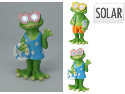 Solarlamp kikker 2ass design