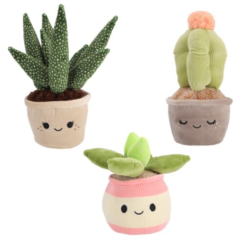 Pluchiez pluche plantjes 3 assorti (assortiment – willekeurige uitvoering)