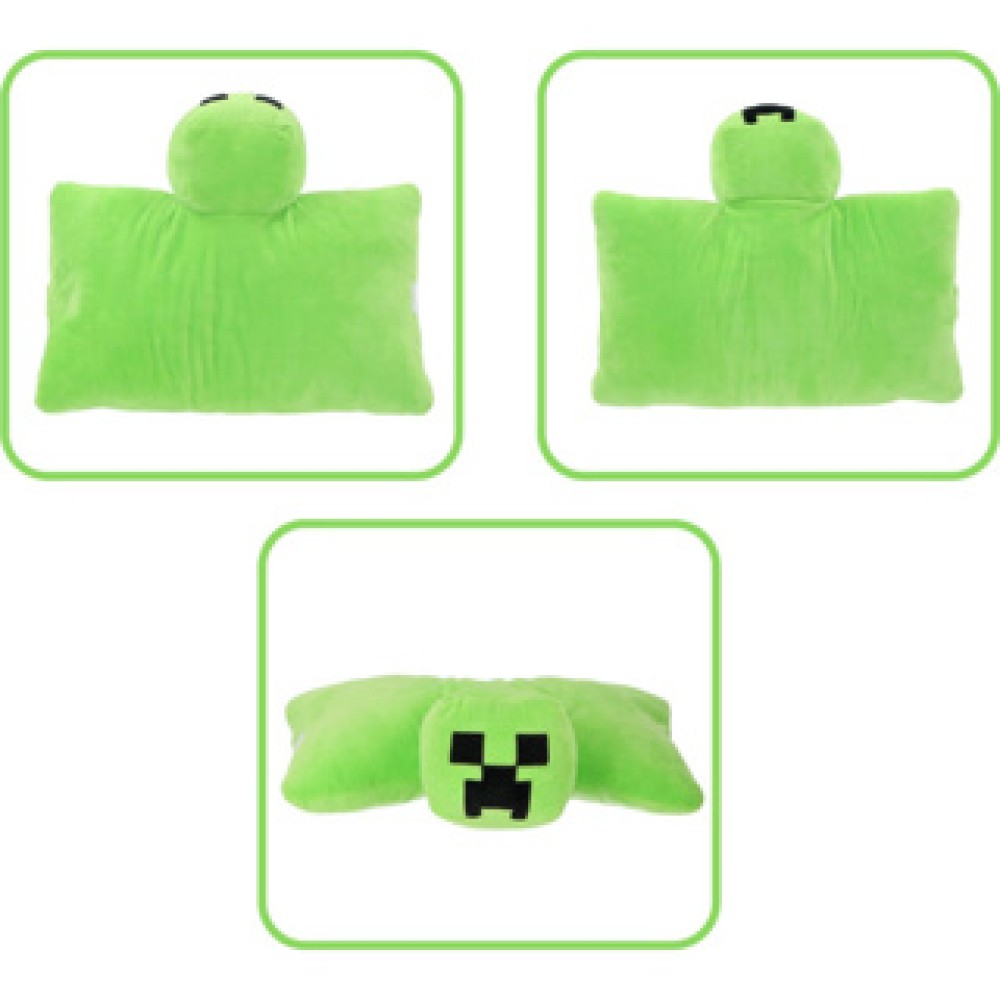 Minecraft creeper 2in1 knuffelkussen 45x28cm