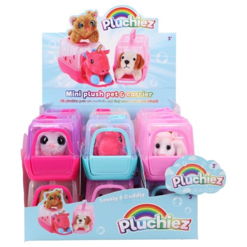 Pluchiez Pets in travel suitcase ASSORTI (assorted random version)