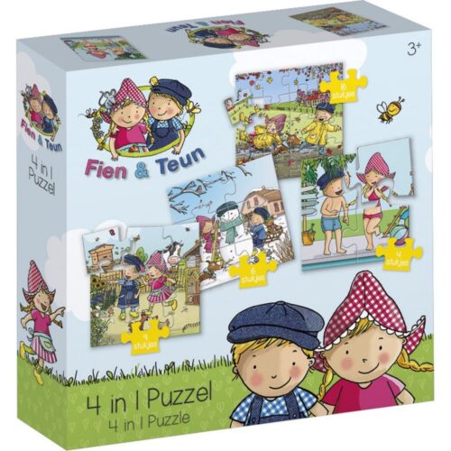 Fien & Teun 4-in-1 Puzzle