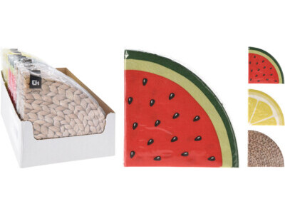 Servetten rond dia 32cm set va