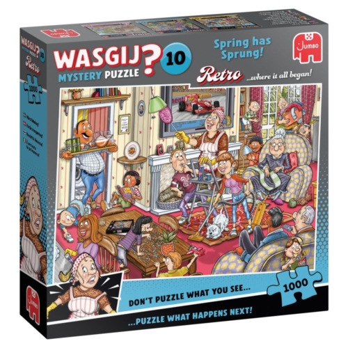 Puzzel Wasgij Retro Mystery 10 Voorjaars  Schoonmaak (1000)