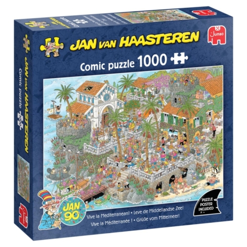 Puzzel Jan van Haasteren Leve De Middellandse Zee (1000st)