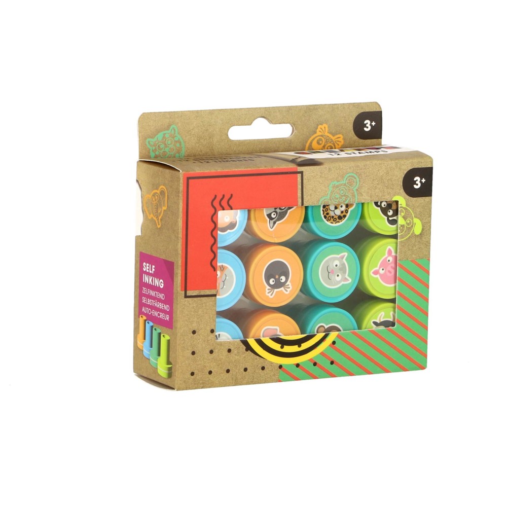 Creafun stamps 12 pieces including ink