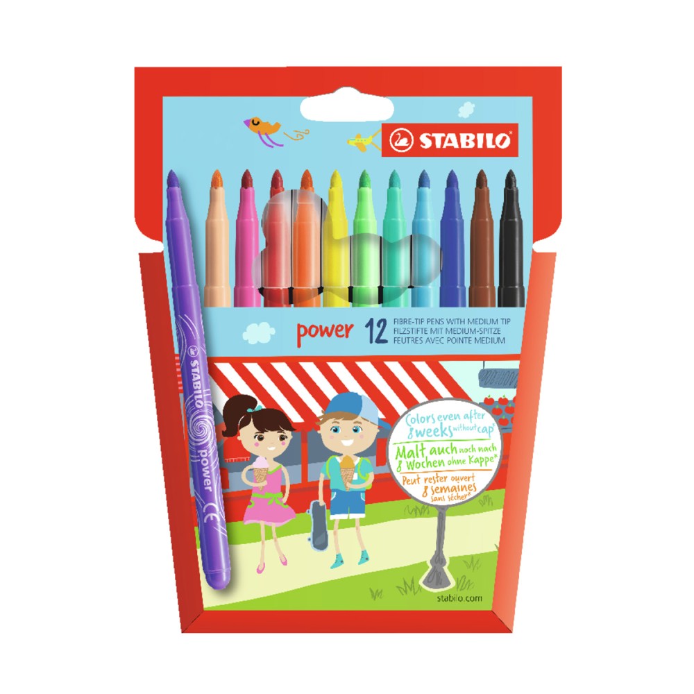 Felt tips Stabilo Power Slifts 12 Pieces