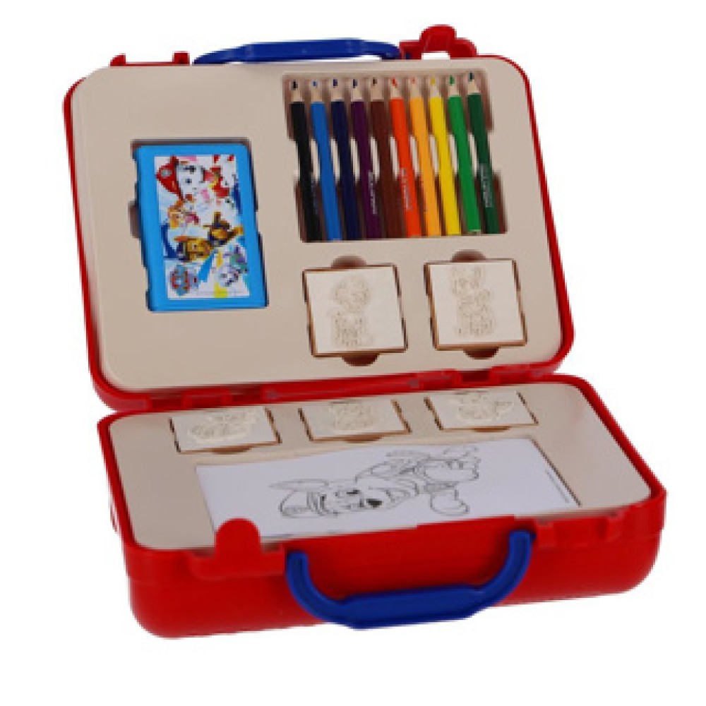 Kleuren Stempel Kofferset Paw Patrol