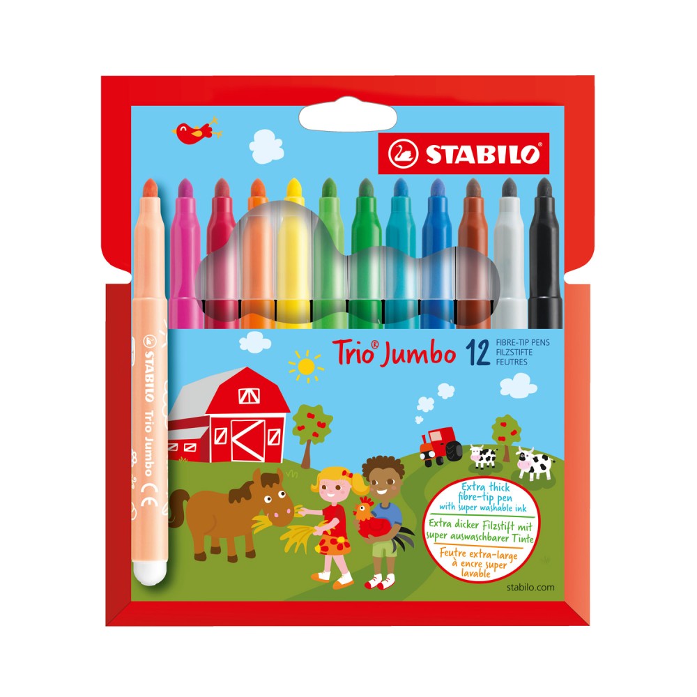 Stabilo Jumbo Trio Stiften 12 Pieces