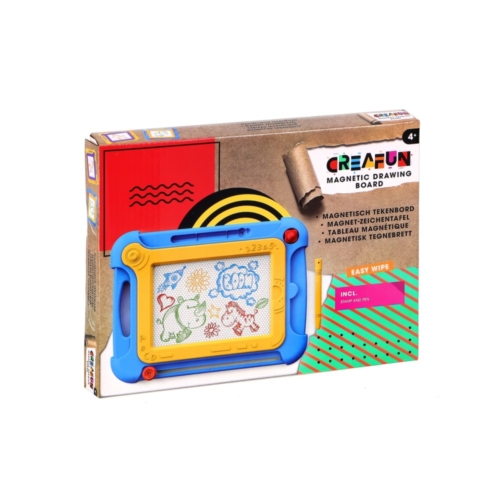 Creafun magnetic drawing board 25x19cm 2 assorti (range of random version))