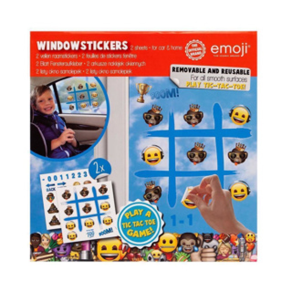 Raamstickers Emoij Assorti (range of random version))