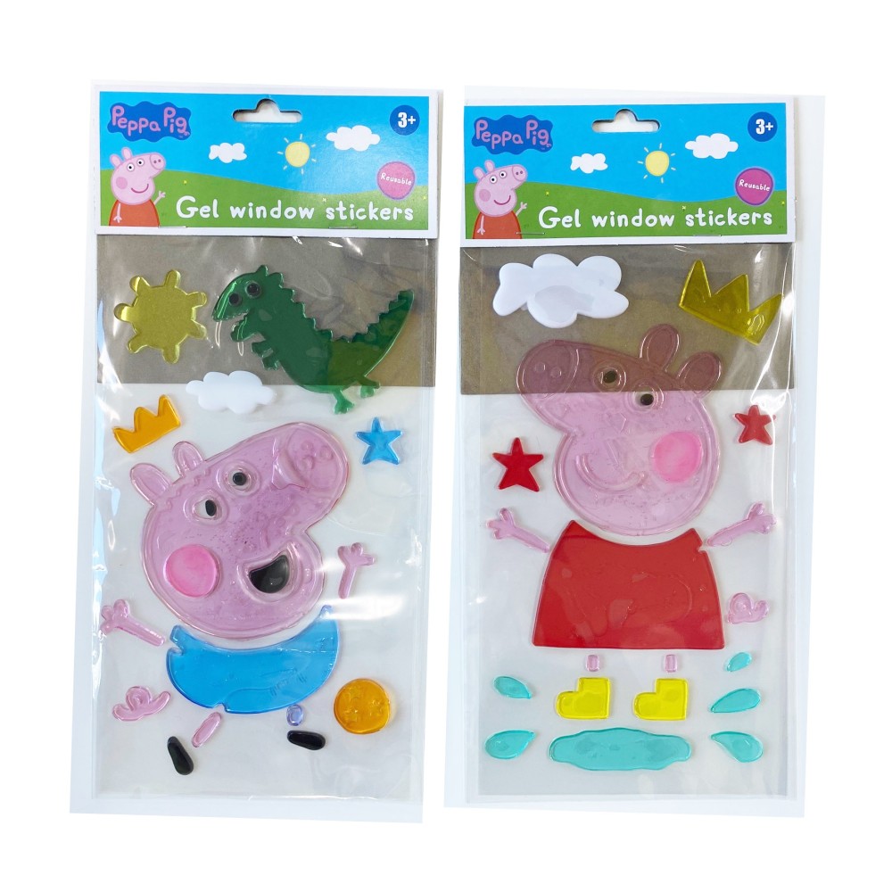 Peppa Pig Raamstickers Gel 2 Assorti (range of random version))