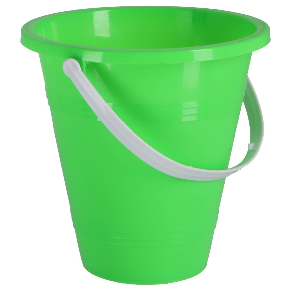 Bucket with handle assorted orange, green, yellow and blue (range of random version))