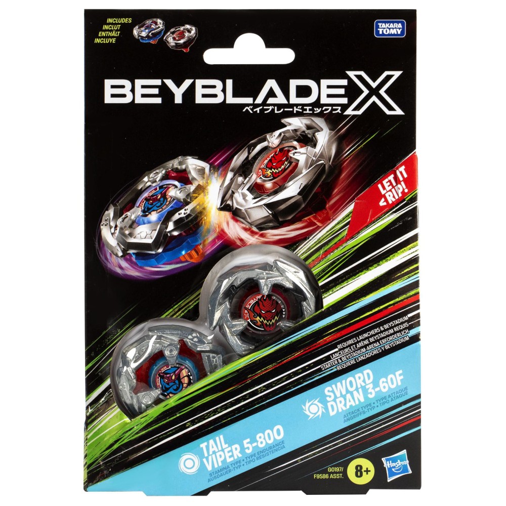 Beyblade x Dual Pack Assorti (assortiment – willekeurige uitvoering)