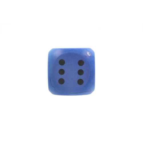 Dobbelsteen soft 16cm blauw