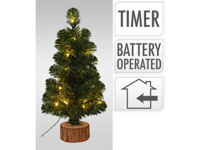 Christmas tree 45cm green with led