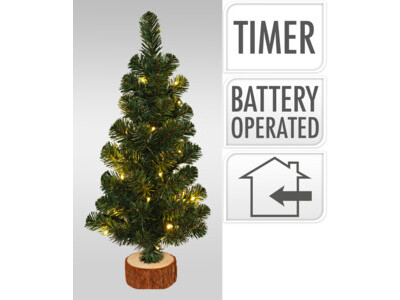 Kerstboom 60cm groen met led